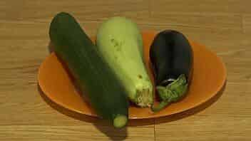 Eggplant, zucchini and cucumber stretch my roomy anal, a wide, open hole in a butt. video