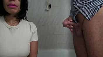 French Wife Lets Horny Stepson Jerk Off In Front Of Her video