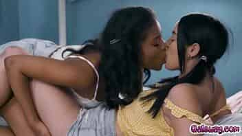 LEsbians  start with kissing to ease Vanessa into it but its not long before theyre naked video