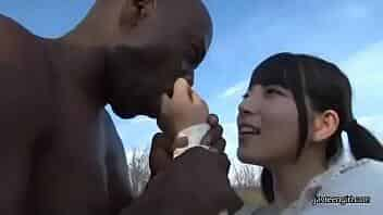 Japanese cute teen girl blowjob black man video